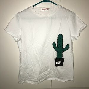 White cactus shirt